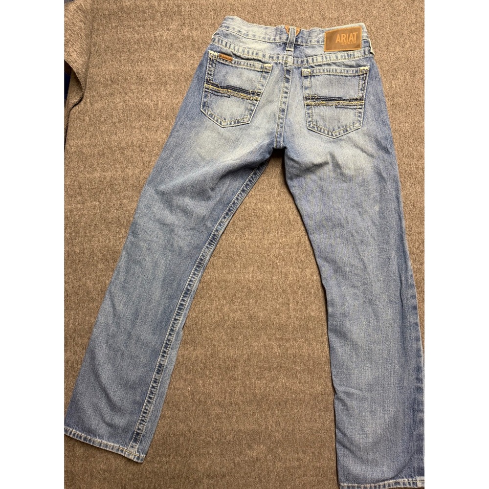 Ariat M7 Slim Fit Straight Leg Jeans Mens 29x32 Light Wash Western Denim